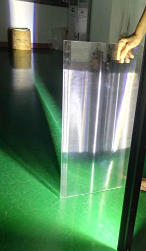 1-Pack Linear Fresnel Lens 750*300mm Focal Length 300mm,Focal is a line,Optical Linear Lens for solar project,small focus high light transmittance By SIX SEASONS TECH