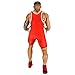 Elite Sports NEW ITEM Standard Wrestling Singlet (Red, Large)