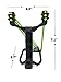 Professional Slingshot Hunting Kit for Adult,50 Qty Steel Slingshot Ammo Balls Quality Outdoor Slingshots Rubber Bands -Replacement Bands and Flashlight Shelf by Everydlife (Black)