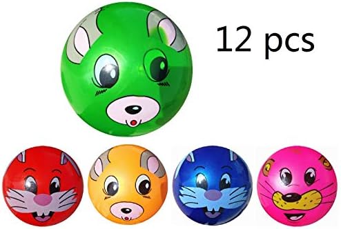 12 Pcs Juguete De Pelota De Playa De Balon 22CM (Conejo): Amazon ...