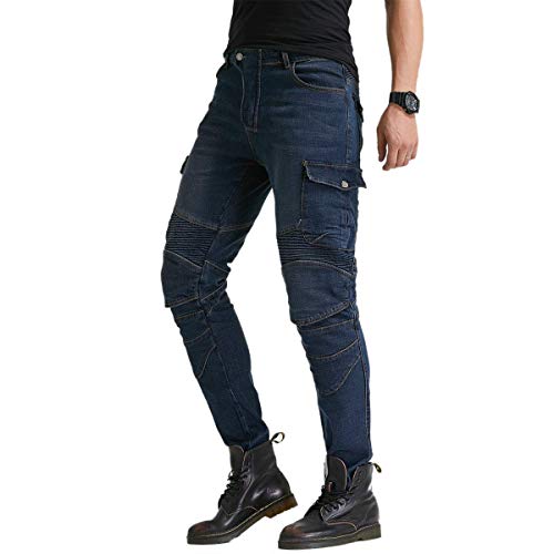 image for VNFOX Men's Motorcycle Riding Pants Denim Jeans Protect Pads Equipment