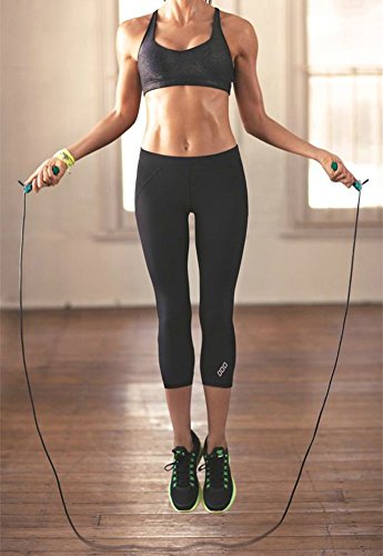 Fnova Jump Rope, Crossfit Speed Ropes Best for Double Unders, WOD, MMA, Boxing & Fitness Training, 10 ft Adjustable Cable, Comfortable Foam Handle, Bonus Carrying Bag and Replacement Parts