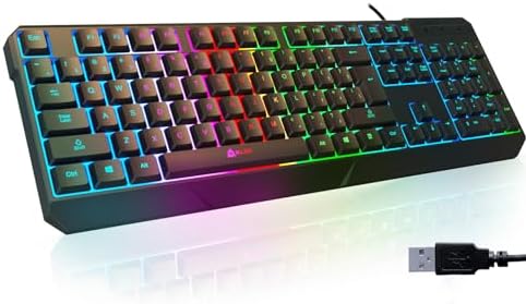 KLIM Chroma Gaming Keyboard Wired USB Durable, Ergonomic