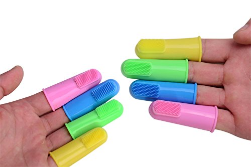 CXP Good Goods Cat & Dog Finger Toothbrush Dog Toothbrush (Regular Size+Small Size)