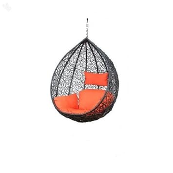 Carry Bird Outdoor Furniture Single Seater Swing, Beautiful Brown Color Hanging Swing Without Stand