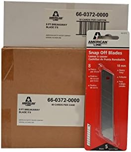 American Line 66-0372CS 8-Point/18 mm Snap-Off Blades (Pack of 200)