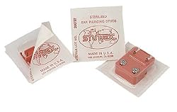 6 Pairs Studex April/Crystal Regular 4mm Stainless