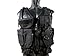 MetalTac Airsoft Cross Draw Tactical Vest with 9 Pockets and Pistol Holster