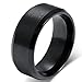 SAINTHERO Mens Womens Wedding Bands Classic 8MM Titanium Steel Promise Rings for Him High Polish Comfort Fit Size 5-15