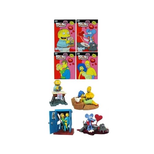 Simpsons Series 5 Valentines Day Complete Set Bust-Ups Action Figure