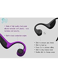 CANTANG Auriculares inalámbricos Bluetooth V5.0 Auriculares Deportivos Auriculares HiFi Música Estéreo con micrófono a prueba de sudor para Senderismo Ciclismo Running Compatible con iOS Android