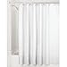 InterDesign York Waffle Weave Shower Curtain – Mold & Mildew Resistant Hotel Weight Bathroom Curtain, White, 72” x 84”, Long