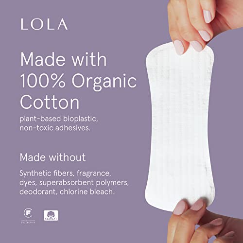 LOLA Ultra Thin Liners Cotton Panty Liners for Women, Hypoallergenic Pads for Women, HSA FSA