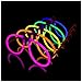 Lumistick Aviator Glow Eyeglasses - Glowstick Pack with Eyeglases Connectors and Bracelet Connectors - Powerful Glowsticks with Tube Packaging - (100, Assorted)