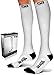 SB SOX Lite Compression Socks for Men & Women (15-20mmHg) – Best Compression Socks for Travel, Sports, and Daily Wear - XXL Sizes too! (White/Black, L/XL)