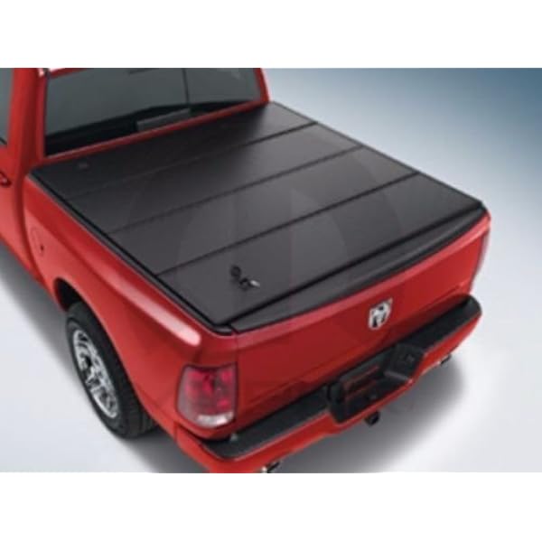 Amazon Com Mopar Ram 1500 Black Folding Tonneau Bed Cover 5 7 Ft Bed Oem Automotive
