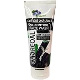 Charcoal Oil Control Face Wash 100ml - Activated Charocal Cleanser for Oily Skin