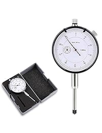 Navigator   Indicador de esfera profesional de 0   1 pulgada, rango # 4 48, rosca UNF, diámetro del vástago de 3 8 pulgadas, precisión +  0,001 pulgadas, parte trasera de la lengüeta, Plateado