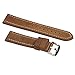 Hadley-Roma MS854 Rust Oil Tan Distressed Leather Stitched Men's Watch Band (22mm)