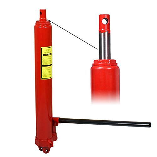 Smartxchoices 8 Ton Long Hydraulic Ram Jack Cherry Picker Manual Engine