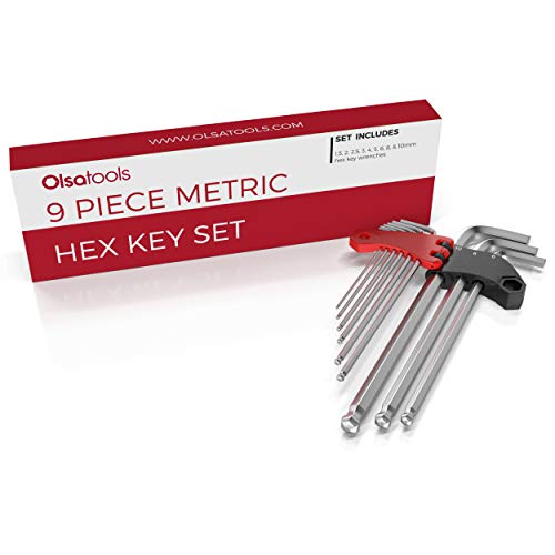 Professional Grade Extractor Hex Key Set (Metric) Allen Wrench Set Metric Metric Steel Ball