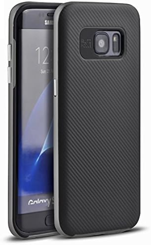 mc-dingar Fullmoon(TM) Ultra Thin Slim Design Soft Hybrid PC Bumper Case Cover for Samsung Galaxy S7 (Navy)
