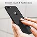 CASEKOO iPhone 8 Plus Case Slim Fit Ultra Thin Case Hard [Scratch Resistant] Great Grip Cover Compatible with iPhone 8 Plus [Shell Series]- Phantom Black