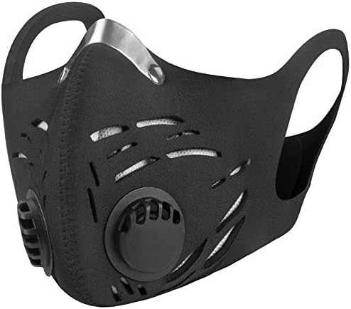 Dust Mask Activated Carbon, [N99 Filter Standard] Air Filter Respirator Dustproof Masks for Allergens, Pollution, Particle, Pollen, Smoke Woodworking Cycling Running (1 Filter, Black)