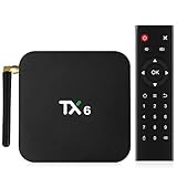 NewPal TV Box, TX6 Android 9.0 4G 64G Smart TV Box Support 2.4G/5G WiFi/BT4.2stream Media Player