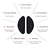 48-Pairs Eyeglass Nose Pads Self Adhesive, Soft Foam Nosepads Non-Slip Silicone Nose Pad Cushion for Glasses, Sunglasses (Black - 48Pairs)