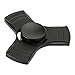 Tri-Fidget Hand Finger Spinner Metal Toy Time Killer for ADD, ADHD, Anxiety, and Autism Adult Children (Black-Aluminum)