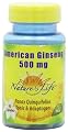 Nature's Life American Ginseng Capsules, 500 Mg, 50 Count