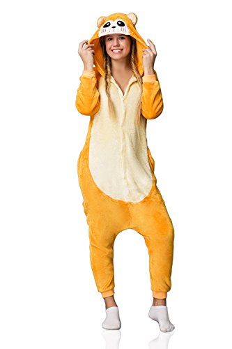 Adult Monkey Kigurumi Animal Onesie Pajamas Plush Onsie One Piece Cosplay Costume
