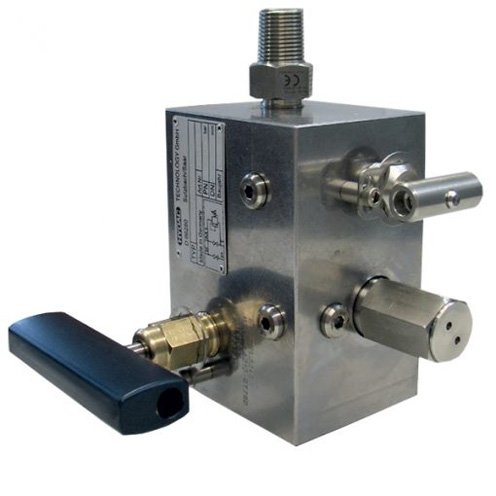 Hydac 02076290 - Hydac SAF32M16-N250E-L Hydraulic Accumulator Safety Block, 400bar Max. Oper. Pressure, Valve Type: Manual