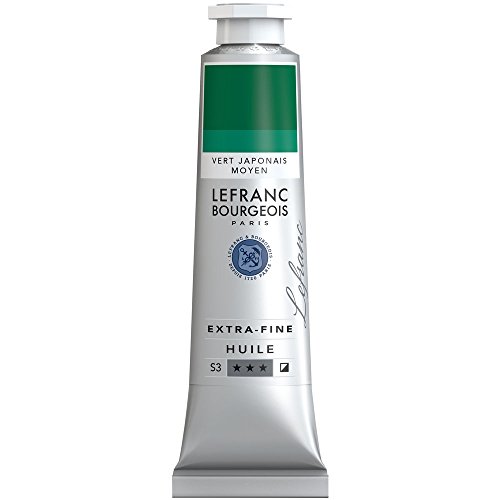 Lefranc Bourgeois 405100 Extra fijne Lefranc olieverf met hoogwaardige kunstenaarspigmenten, lichtecht, verouderingsbestendig - 40ml Tube, Japanese Green Medium