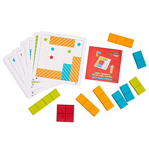 Fat Brain Toys Little Thinkers Block Logic Puzzles - Brainteaser Game for Ages 3+