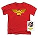 Popfunk Juvenile Wonder Woman Logo T Shirt (4T) Red