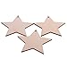 Christmas Wooden Crafts Hanging Ornaments Christmas Tree Decoration Unfinished Wood Cutouts for DIY Blank Slices to Paint (10PCs Star Style)