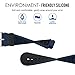 MoKo Watch Band Compatible with Garmin Forerunner 235, Soft Silicone Replacement Watch Band fit Garmin Forerunner 235/235 Lite/220/230/620/630/735XT/Approach S20/S6/S5 - Midnight Blue & Black