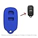 Keyless2Go Replacement for New Silicone Cover Protective Case for Remote Key Fobs with FCC GQ43VT14T HYQ12BAN HYQ12BBX - Blue
