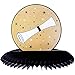 Juvale 3-Pack Black and Gold Honeycomb Graduation Centerpieces, Table Party Decorations, 3 Designs
