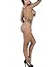 YOGINGO Black Fishnet Bodysuit Open Crotch Bodystockings For Women Crotchless, Black-2, One Size