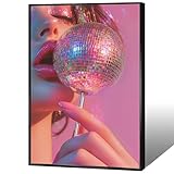Retro Pink Disco Ball Posters Funky Cool Y2k