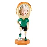 Female Soccer Player Photo Bobble Head