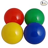 Sky Bounce Plastic Assorted Soft 75mm Balls For Ball Pits or Toddlers (Pack of 8 Assorted Balls)