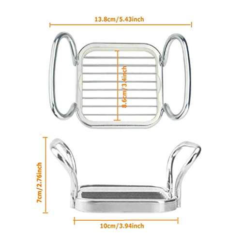 GuDoQi Multifunctional Vegetable Chopper Cutter Stainless Steel Fruit Slicer Apple Corer Divider with Ergonomic Anti-Slip Handle for Potato Onion Fruit Set of 5
