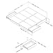 South Shore Step One Platform Bed with Drawers, King 80-in, Pure White