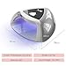 MelodySusie LED Nail Lamp, Professional LED Gel Nail Dryer Nail Light for Manicure Pedicure with 3 Timer Controls, Fast Curing LED Gel Polish Ideal for Salon (Silver)