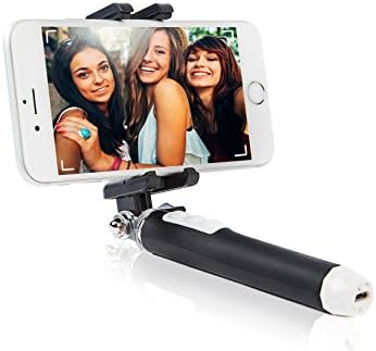 Pen Size Selfie Stick from FittSmile - For iPhone 6 6S 5 5S 5C - Ultra Small - Lightweight - Foldable - Bluetooth - GoPro Compatible
