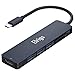 Elrigs USB C Hub, HDMI Adapter 7 in 1 Portable Dongle 4K USB-C to HDMI, 3 USB 3.0 Ports, SD/Micro SD/TF Card Readers Compatible with 2016/2017/2018 MacBook Pro, Google Chromebook, Samsung S9/S10+